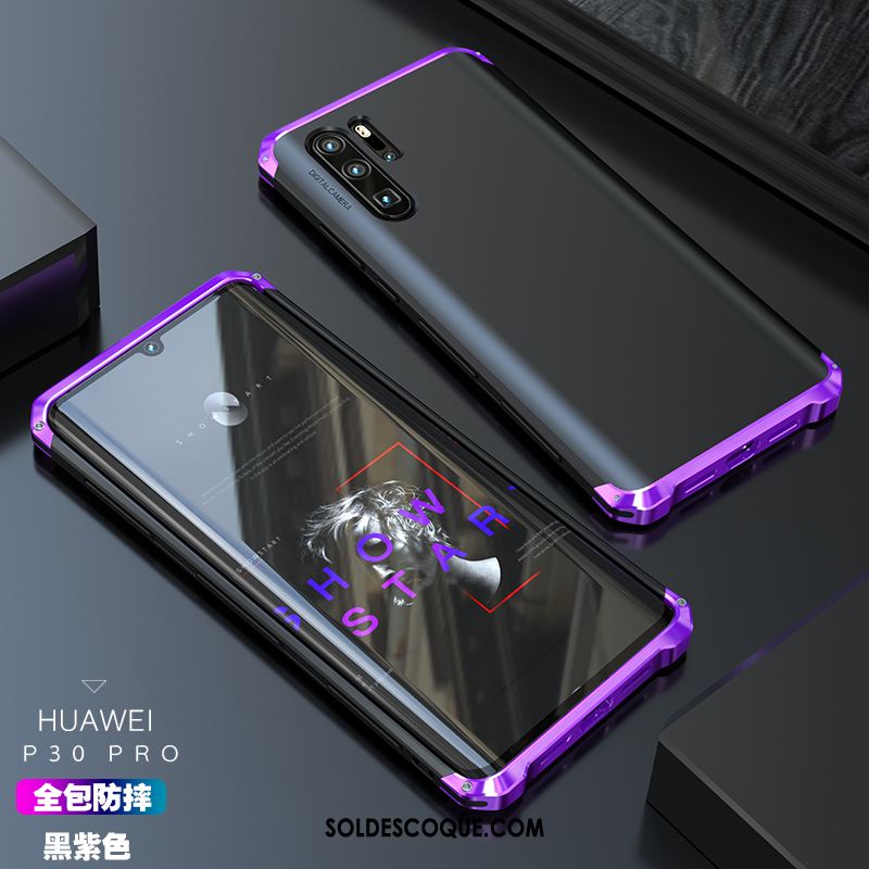 Coque Huawei P30 Pro Étui Téléphone Portable Métal Coque En Silicone Protection Pas Cher