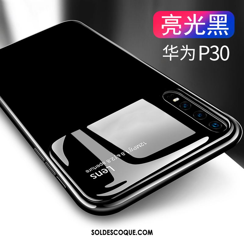 Coque Huawei P30 Protection Verre Miroir Étui Incassable Pas Cher