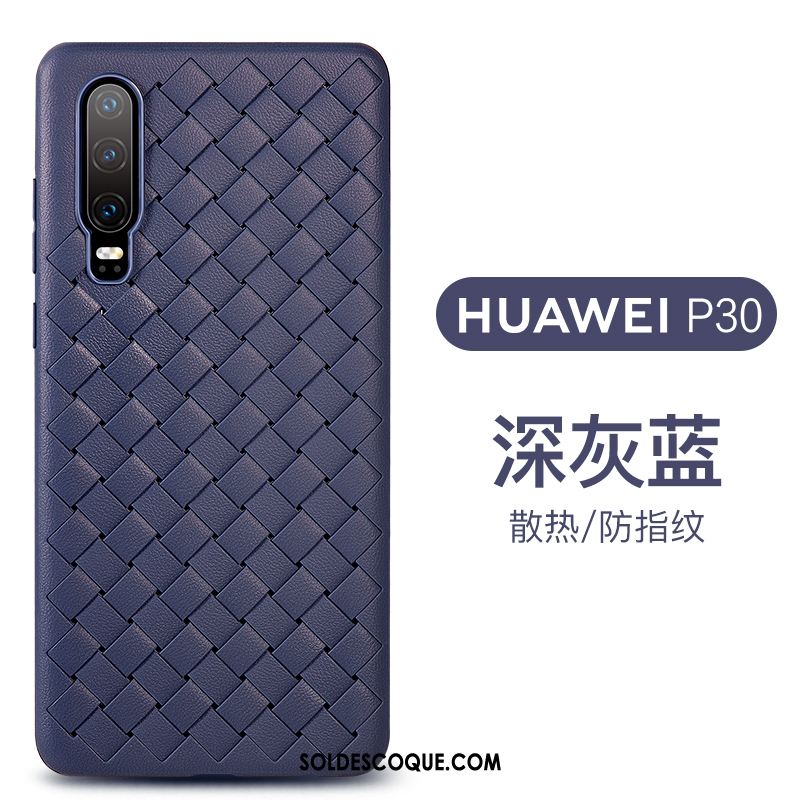 Coque Huawei P30 Respirant Incassable Silicone Fluide Doux Modèle Fleurie Pas Cher