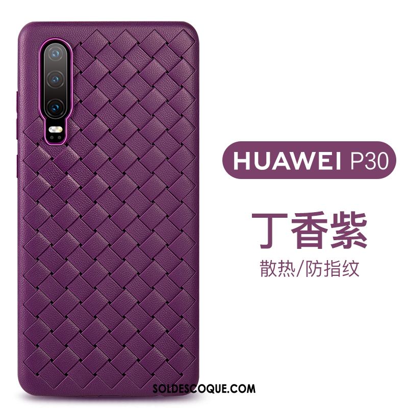 Coque Huawei P30 Respirant Incassable Silicone Fluide Doux Modèle Fleurie Pas Cher