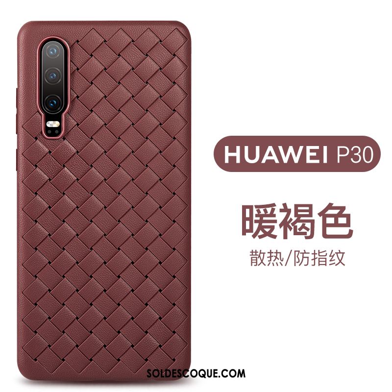 Coque Huawei P30 Respirant Incassable Silicone Fluide Doux Modèle Fleurie Pas Cher