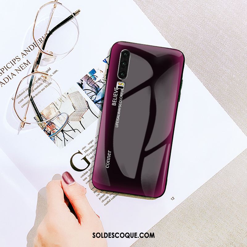 Coque Huawei P30 Tout Compris Téléphone Portable Verre Personnalité Net Rouge En Vente