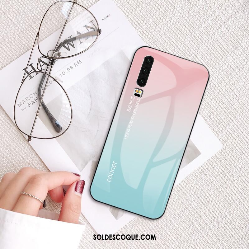 Coque Huawei P30 Tout Compris Téléphone Portable Verre Personnalité Net Rouge En Vente