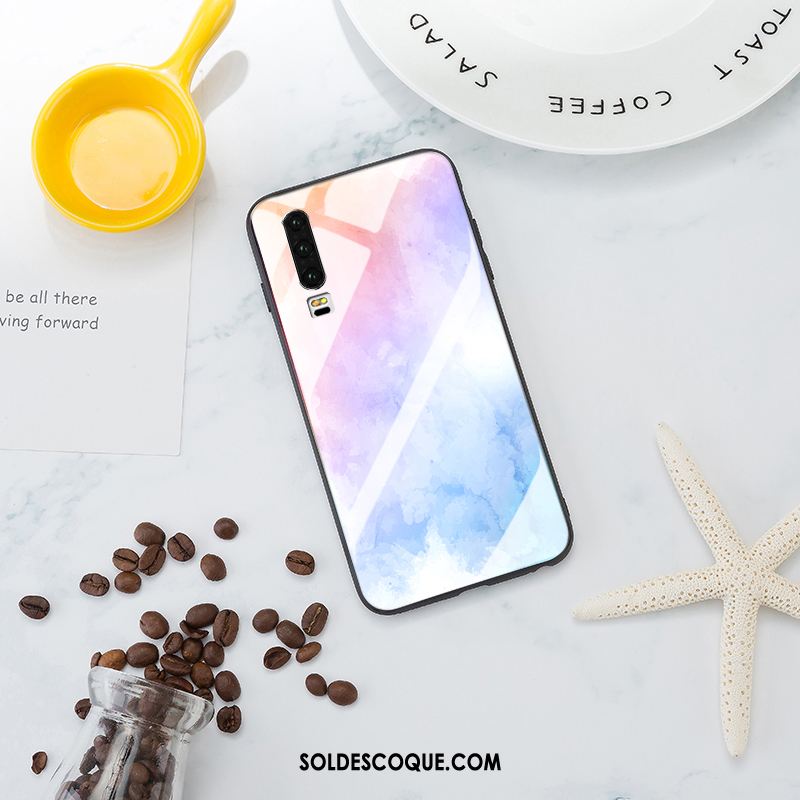 Coque Huawei P30 Tout Compris Téléphone Portable Verre Personnalité Net Rouge En Vente