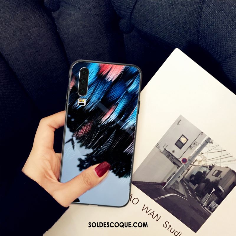 Coque Huawei P30 Tout Compris Téléphone Portable Verre Personnalité Net Rouge En Vente