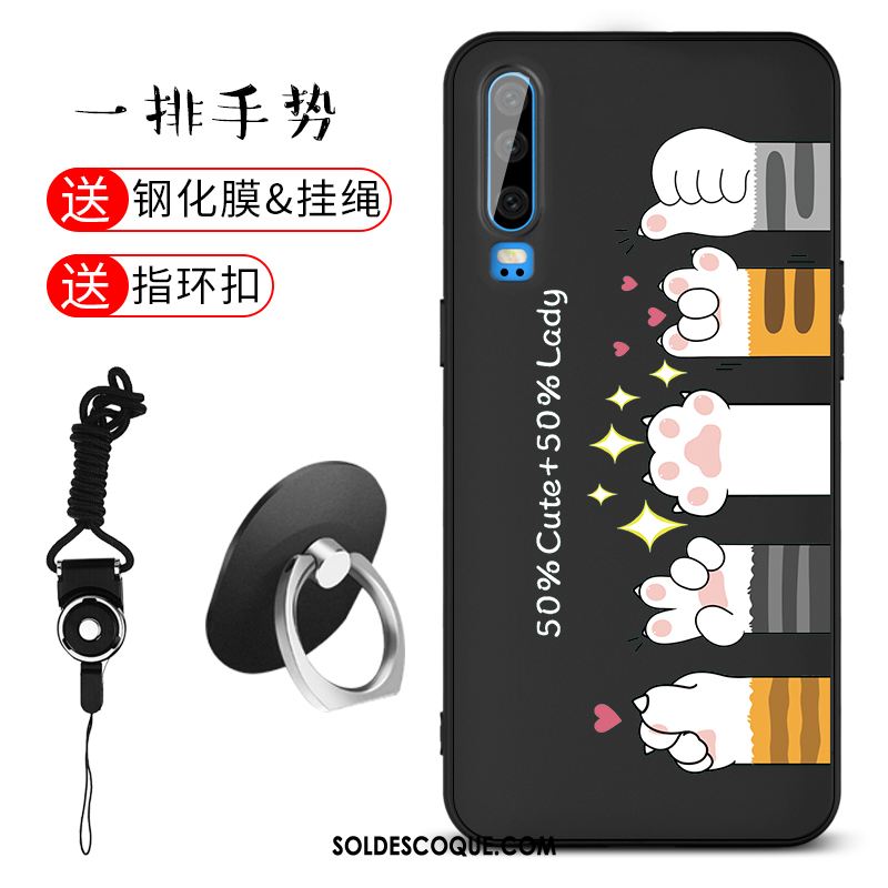 Coque Huawei P30 Téléphone Portable Charmant Incassable Noir Très Mince En Vente