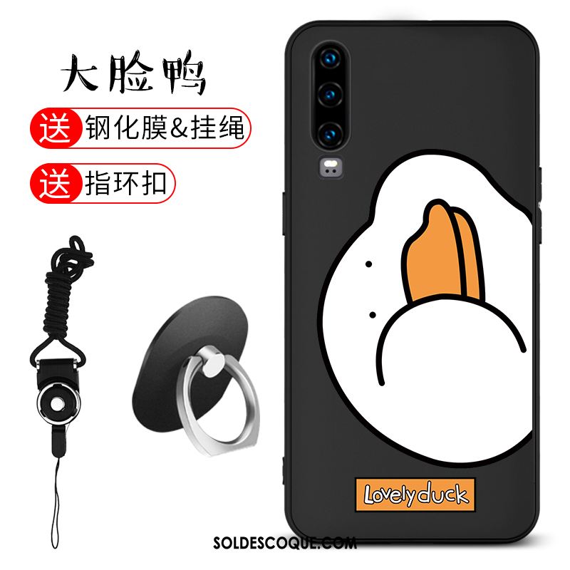 Coque Huawei P30 Téléphone Portable Charmant Incassable Noir Très Mince En Vente