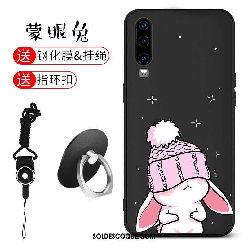 Coque Huawei P30 Téléphone Portable Charmant Incassable Noir Très Mince En Vente