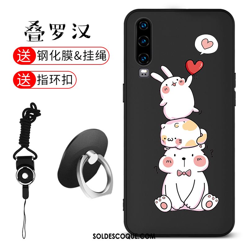 Coque Huawei P30 Téléphone Portable Charmant Incassable Noir Très Mince En Vente