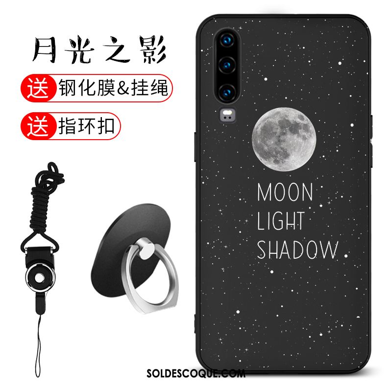 Coque Huawei P30 Téléphone Portable Charmant Incassable Noir Très Mince En Vente