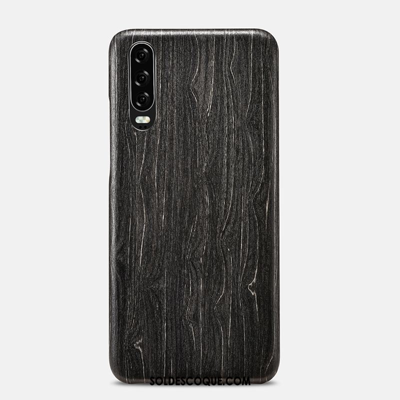 Coque Huawei P30 Téléphone Portable Fleur Très Mince Délavé En Daim Tout Compris Pas Cher