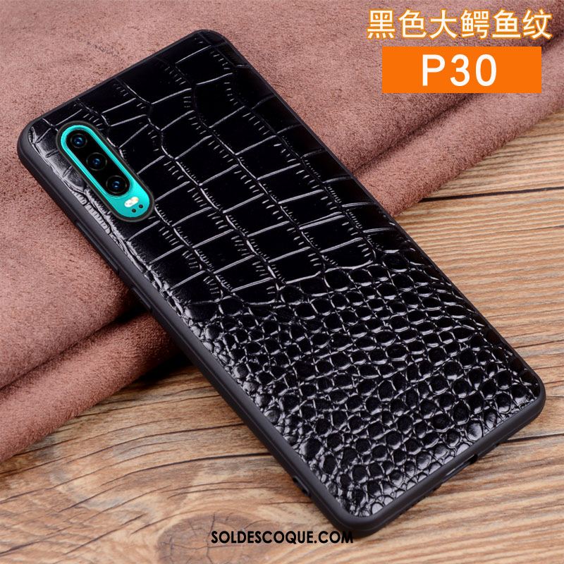 Coque Huawei P30 Téléphone Portable Incassable Noir Personnalité Créatif Pas Cher