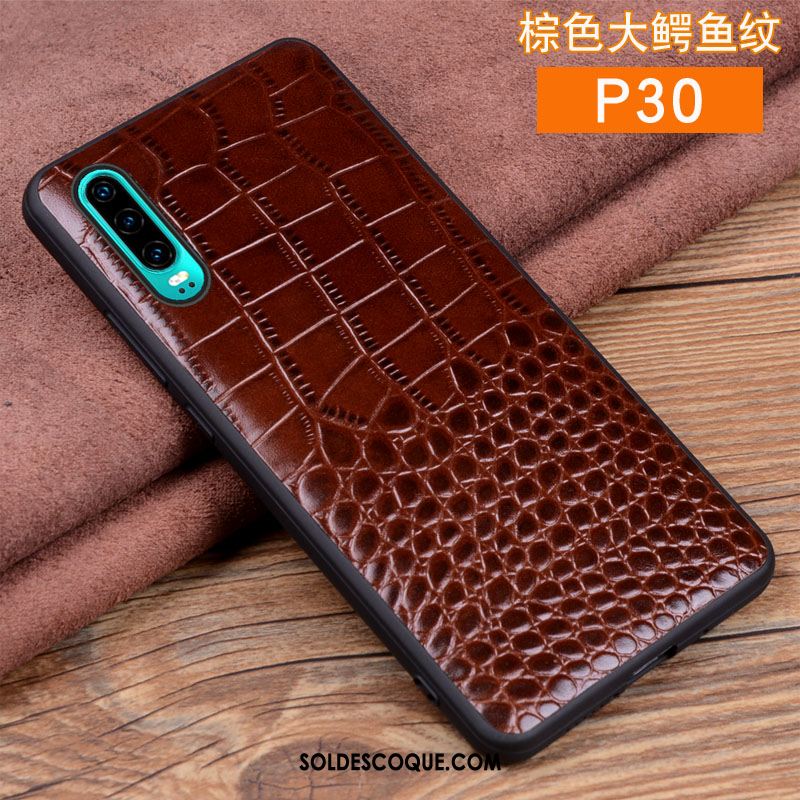 Coque Huawei P30 Téléphone Portable Incassable Noir Personnalité Créatif Pas Cher