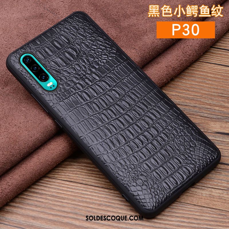 Coque Huawei P30 Téléphone Portable Incassable Noir Personnalité Créatif Pas Cher