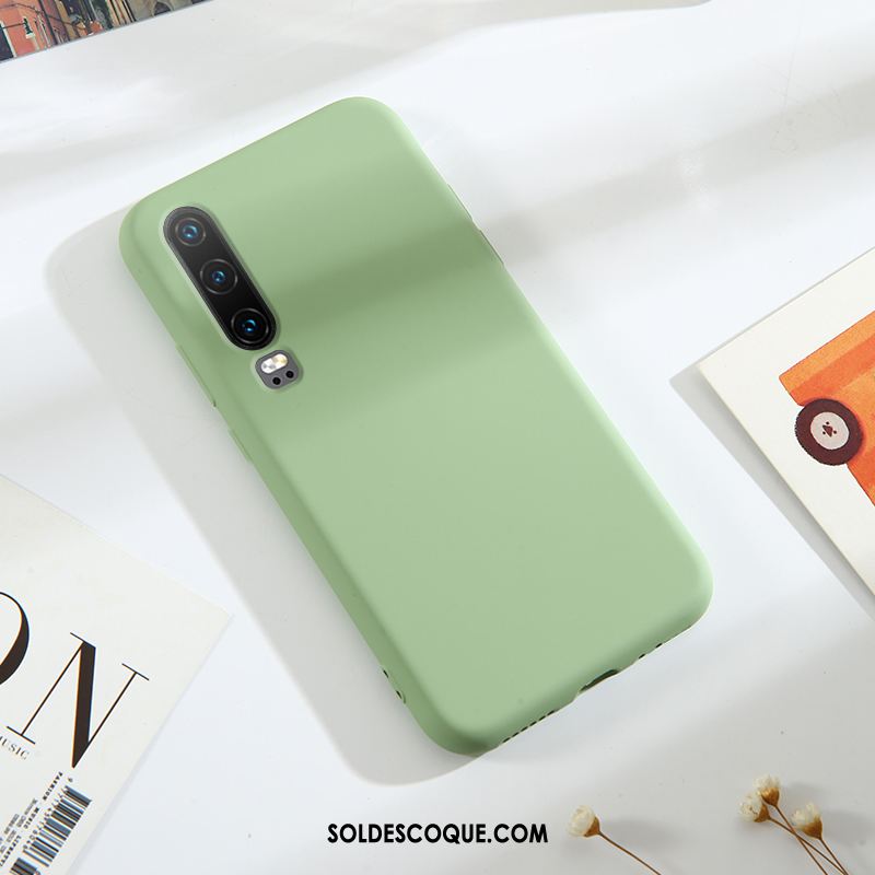 Coque Huawei P30 Étui Très Mince Gris Jeunesse Silicone Pas Cher