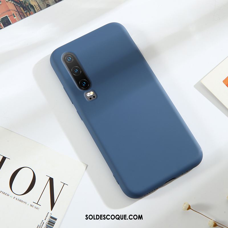 Coque Huawei P30 Étui Très Mince Gris Jeunesse Silicone Pas Cher