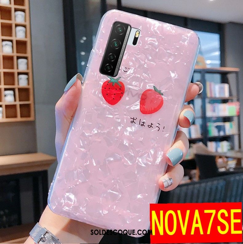 Coque Huawei P40 Lite 5g Nouveau Étui Incassable Net Rouge Téléphone Portable Housse Soldes