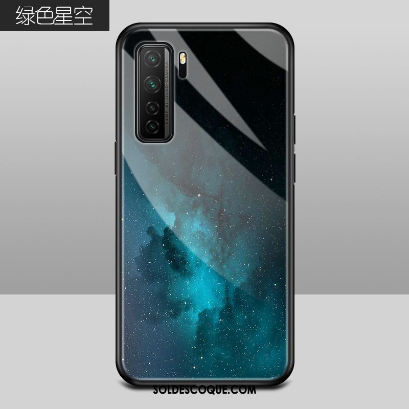 Coque Huawei P40 Lite 5g Personnalité Mode Verre Nouveau Noir Soldes