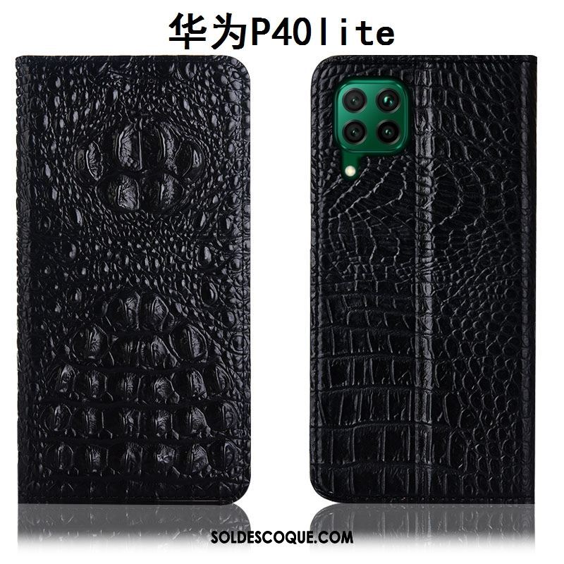 Coque Huawei P40 Lite Bleu Tout Compris Étui Étui En Cuir Protection Soldes