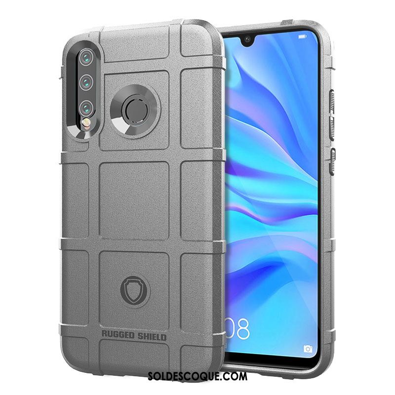 Coque Huawei P40 Lite E Délavé En Daim Trois Défenses Étui Téléphone Portable Vert Pas Cher