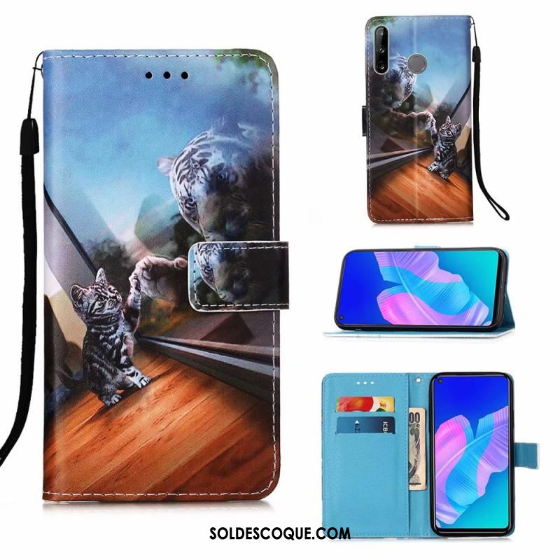 Coque Huawei P40 Lite E Tendance Téléphone Portable Clamshell Peinture Étui Pas Cher