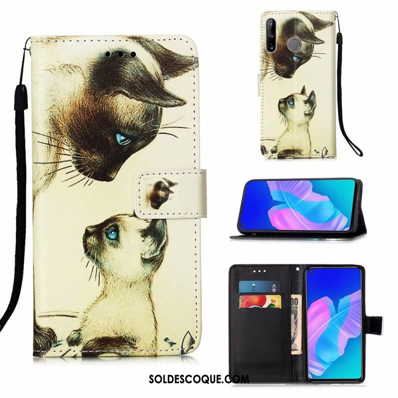 Coque Huawei P40 Lite E Tendance Téléphone Portable Clamshell Peinture Étui Pas Cher