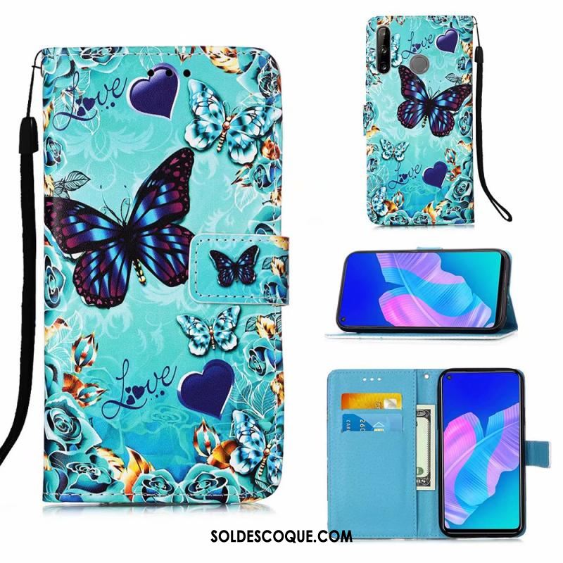 Coque Huawei P40 Lite E Tendance Téléphone Portable Clamshell Peinture Étui Pas Cher