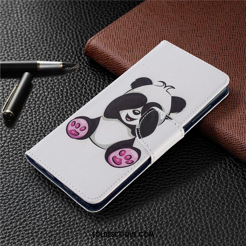 Coque Huawei P40 Lite E Téléphone Portable Protection Étui En Cuir Blanc Peinture Pas Cher