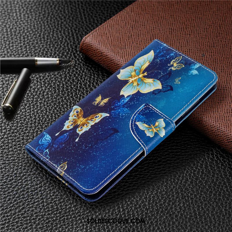 Coque Huawei P40 Lite E Téléphone Portable Protection Étui En Cuir Blanc Peinture Pas Cher