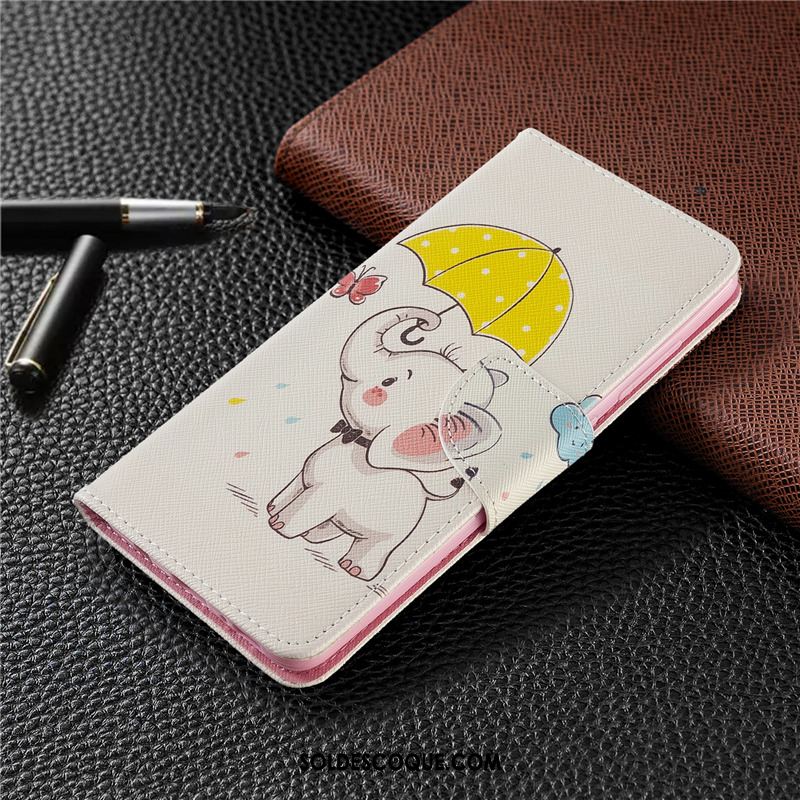 Coque Huawei P40 Lite E Téléphone Portable Protection Étui En Cuir Blanc Peinture Pas Cher