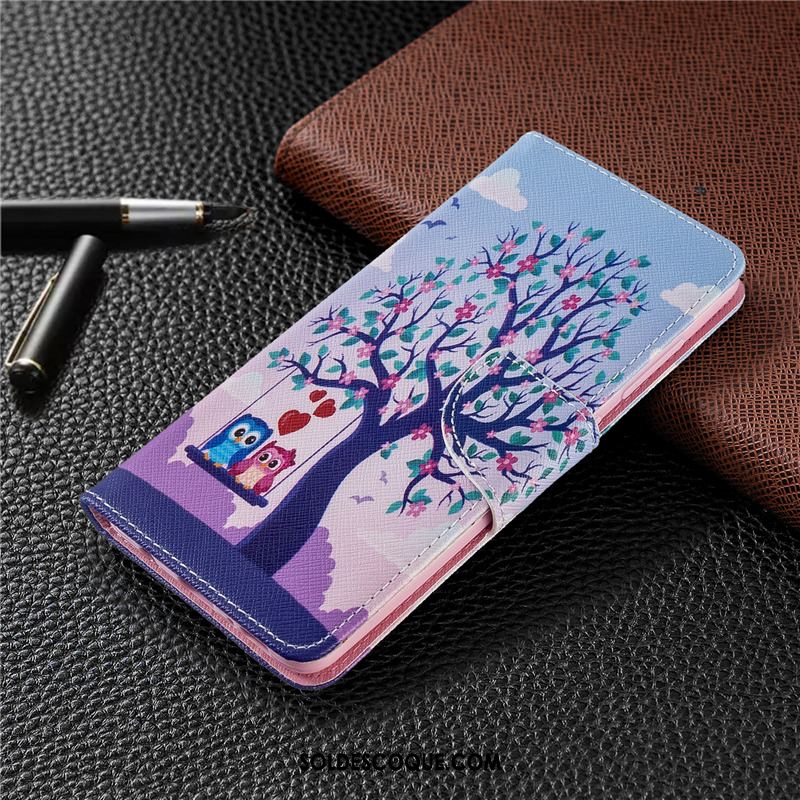 Coque Huawei P40 Lite E Téléphone Portable Protection Étui En Cuir Blanc Peinture Pas Cher