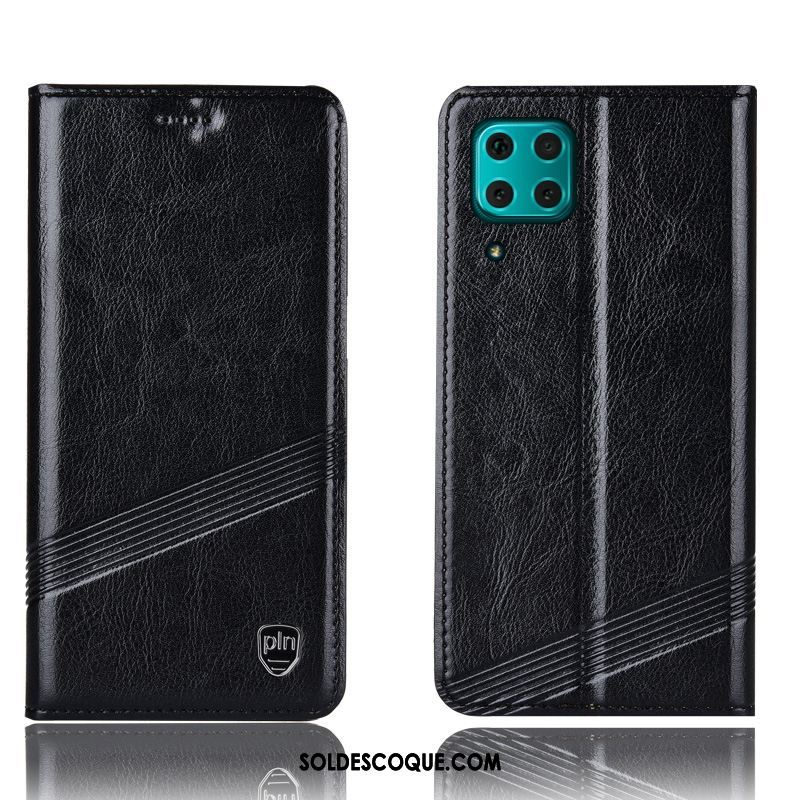 Coque Huawei P40 Lite Rouge Étui En Cuir Téléphone Portable Incassable Protection En Vente