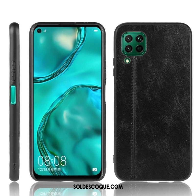 Coque Huawei P40 Lite Tout Compris Simple Protection Bleu Fluide Doux Pas Cher