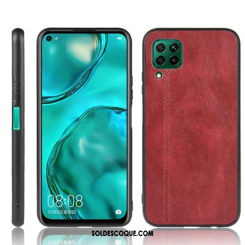 Coque Huawei P40 Lite Tout Compris Simple Protection Bleu Fluide Doux Pas Cher