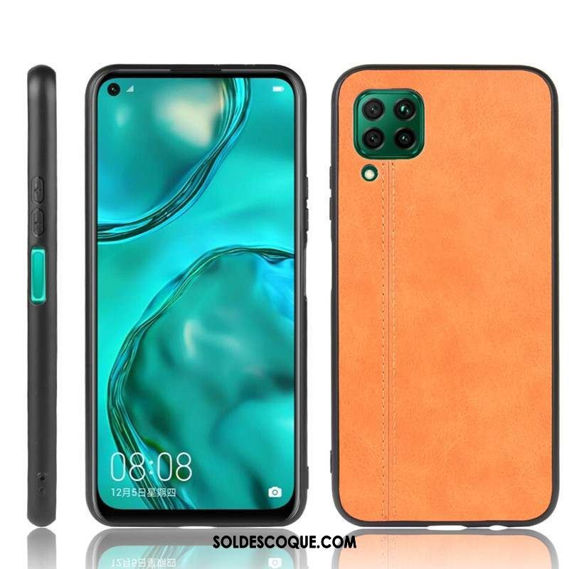 Coque Huawei P40 Lite Tout Compris Simple Protection Bleu Fluide Doux Pas Cher