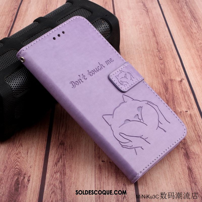 Coque Huawei P40 Lite Étui En Cuir Tout Compris Violet Charmant Silicone En Vente