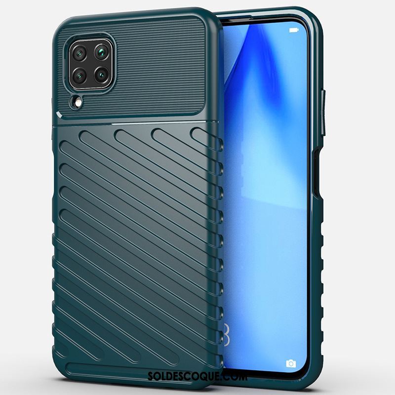 Coque Huawei P40 Lite Étui Vert Silicone Incassable Protection Pas Cher