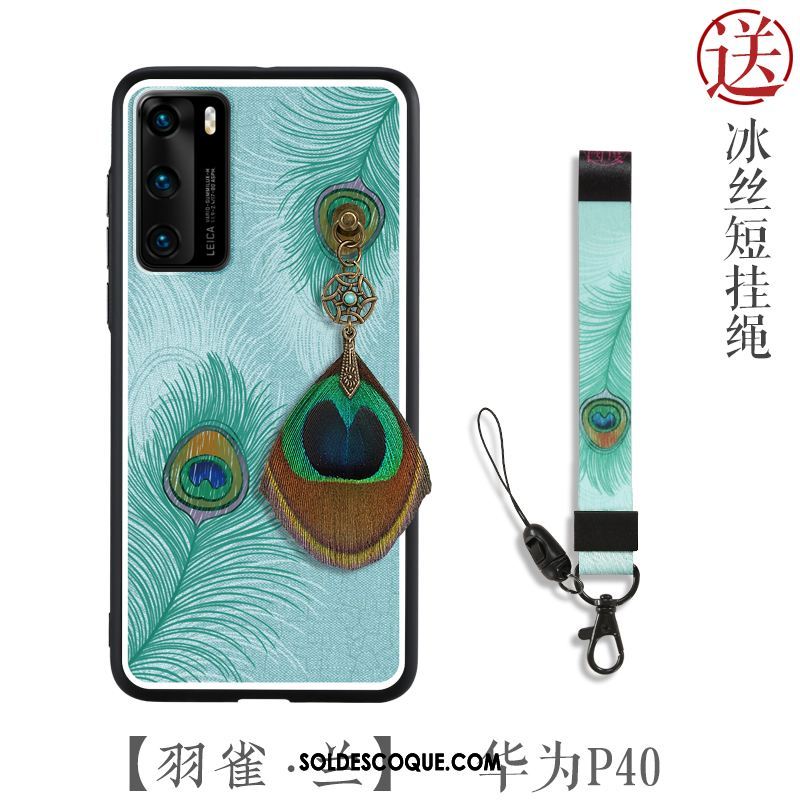 Coque Huawei P40 Personnalité Vert Protection Créatif Original En Vente