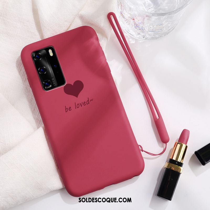 Coque Huawei P40 Pro Amour Amoureux Téléphone Portable Protection Très Mince En Vente