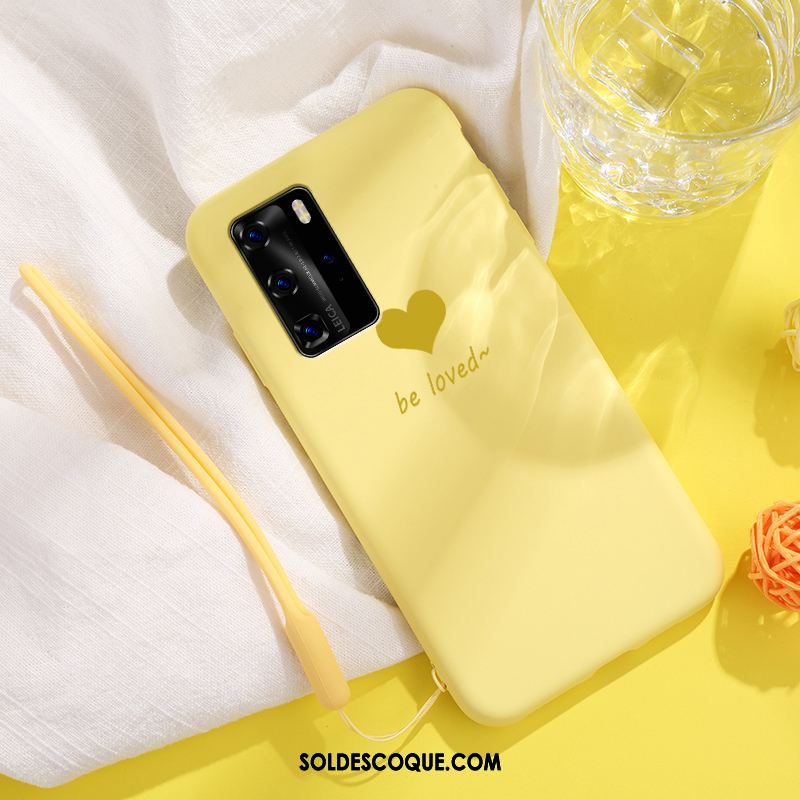 Coque Huawei P40 Pro Amour Amoureux Téléphone Portable Protection Très Mince En Vente