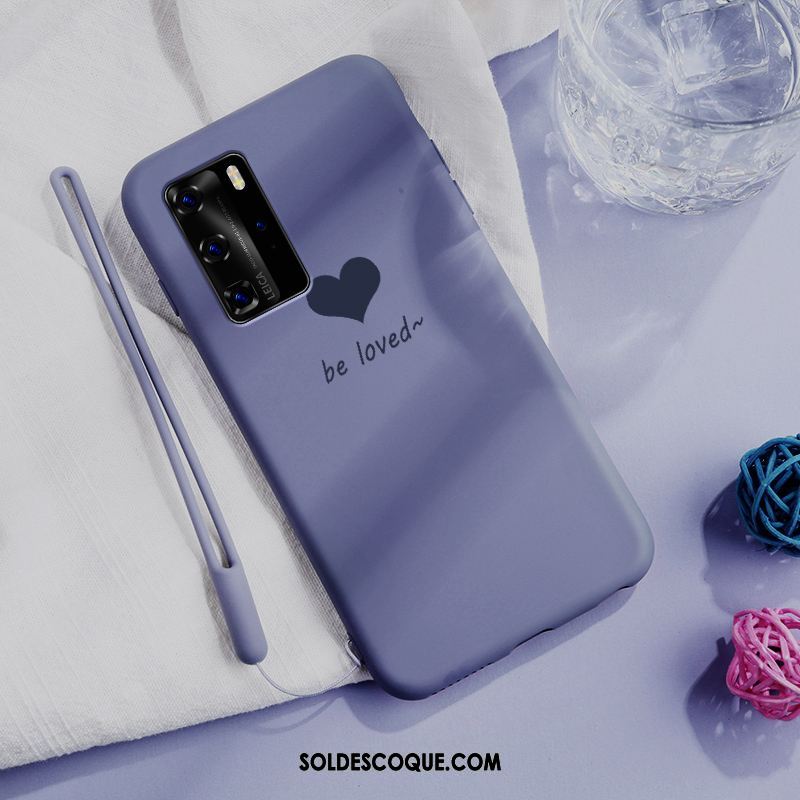 Coque Huawei P40 Pro Amour Amoureux Téléphone Portable Protection Très Mince En Vente