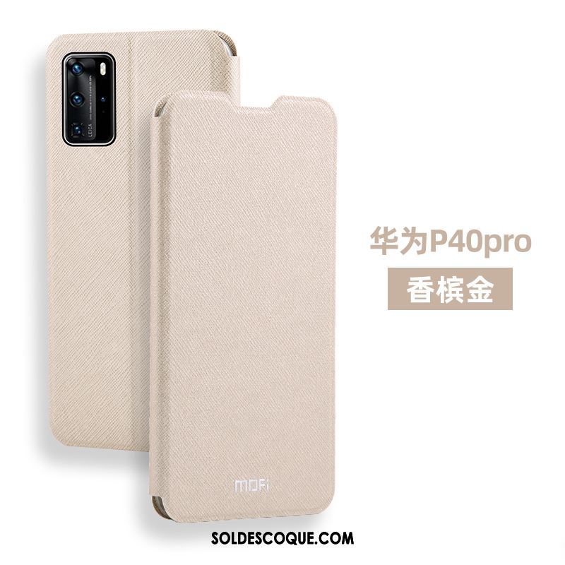 Coque Huawei P40 Pro Délavé En Daim Étui Marque De Tendance Incassable Étui En Cuir France