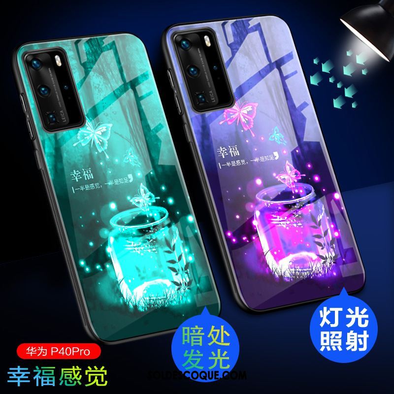 Coque Huawei P40 Pro Incassable Luxe Créatif Délavé En Daim Étui France