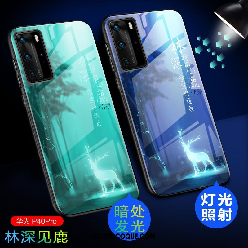 Coque Huawei P40 Pro Incassable Luxe Créatif Délavé En Daim Étui France