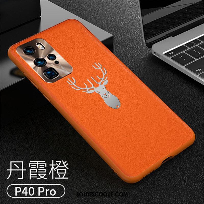 Coque Huawei P40 Pro Nouveau Protection Incassable Très Mince Cuir Housse En Ligne