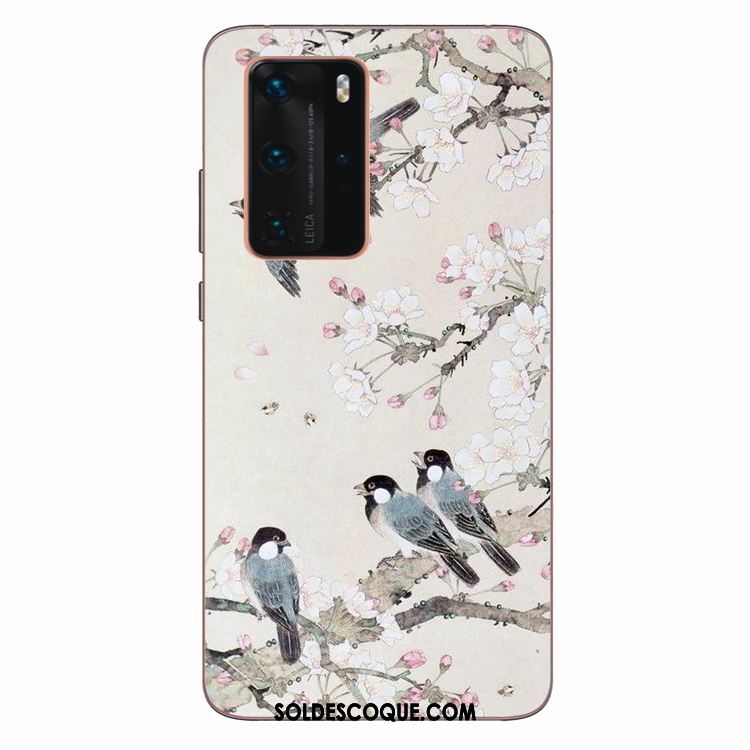 Coque Huawei P40 Pro Personnalité Téléphone Portable Fluide Doux Art Silicone Housse Soldes