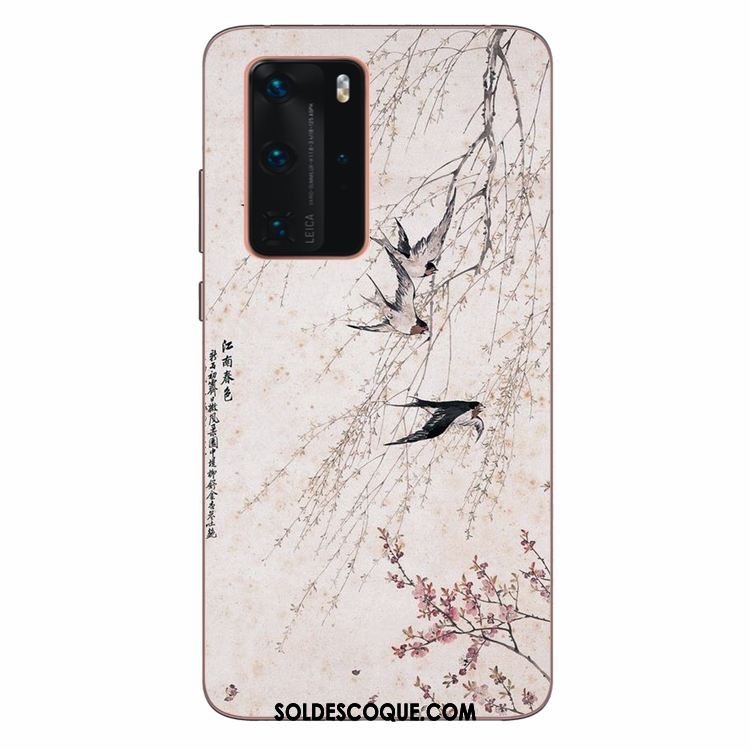 Coque Huawei P40 Pro Personnalité Téléphone Portable Fluide Doux Art Silicone Housse Soldes