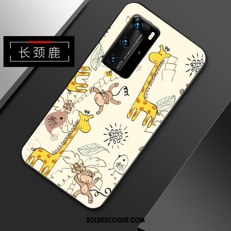 Coque Huawei P40 Pro Simple Tout Compris Incassable Dessin Animé Charmant Pas Cher