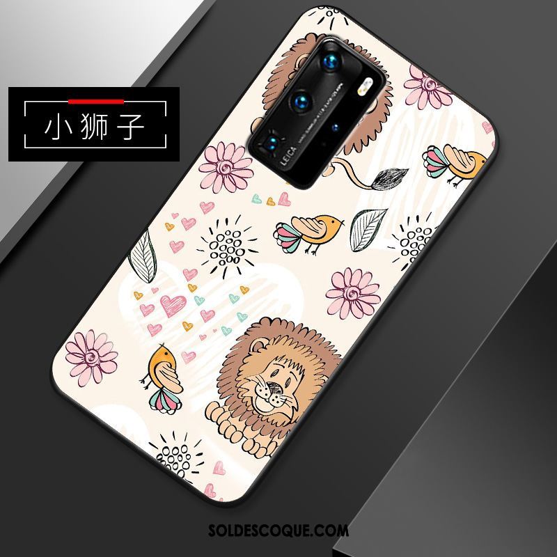 Coque Huawei P40 Pro Simple Tout Compris Incassable Dessin Animé Charmant Pas Cher