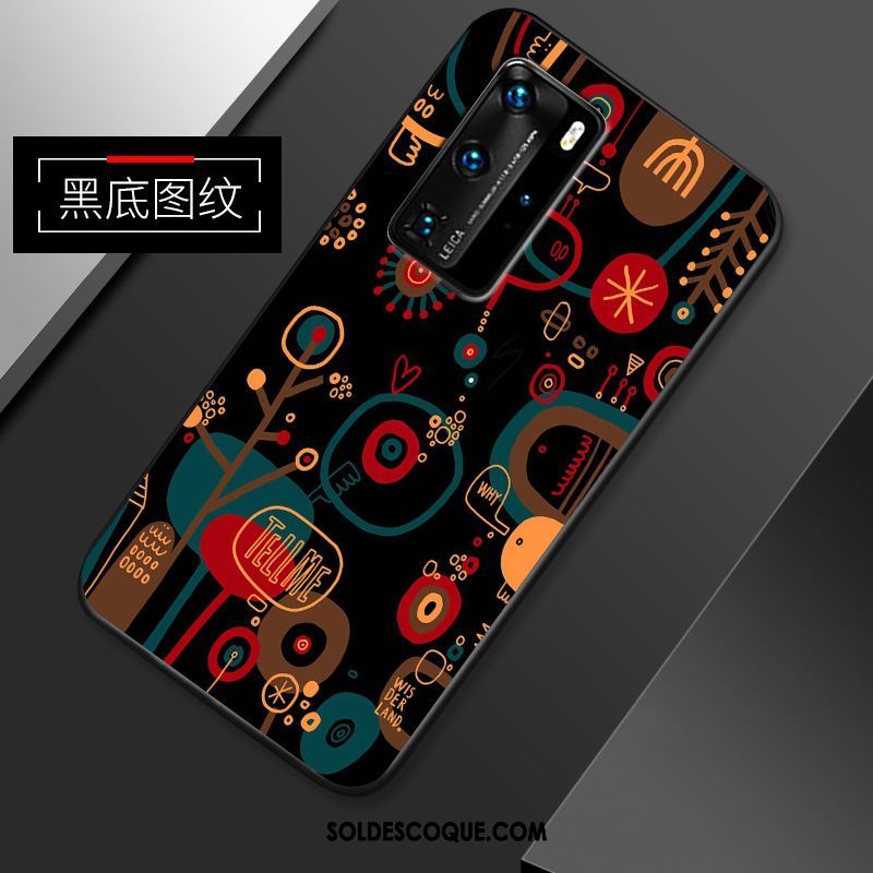 Coque Huawei P40 Pro Simple Tout Compris Incassable Dessin Animé Charmant Pas Cher